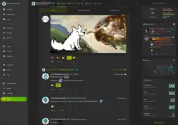 Interface de Misskey