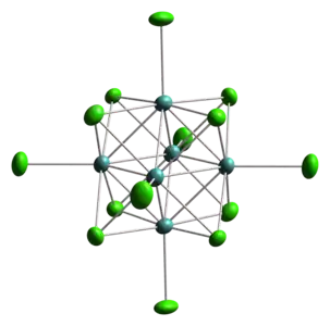 Structure de l'anion Mo6Cl142−.