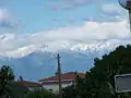 Vue du massif du Canigou depuis le port.
