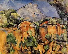 La Montagne Sainte-Victoire vue depuis les carrières de Bibémus, Musée d'art de Baltimore.