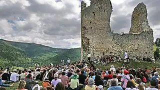 Olivier de Robert anime une visite scénarisée en 2006.