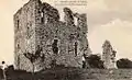 Les ruines de la tour carrée de Montmélian, vestiges du manoir de la famille de Vernon (seigneurs de Montmélian de 1185 à 1283), construit vers 1200. Début du XXe siècle.