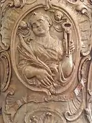 Sainte Apolline, détail de la chaire.