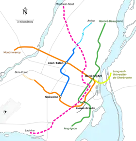 Voir la carte de la ligne.