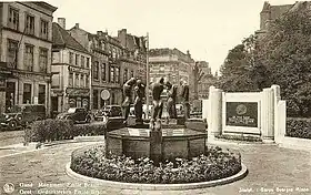 Le monument original à Emile Braun à Gand.