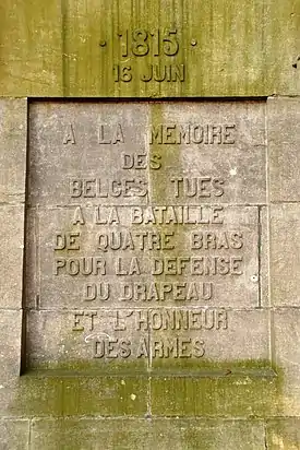 Le texte de l'hommage.