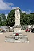 Monument aux morts du cimetière du Genevrey.