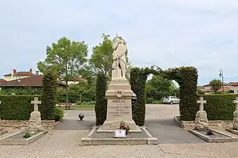 Monument aux morts du cimetière.