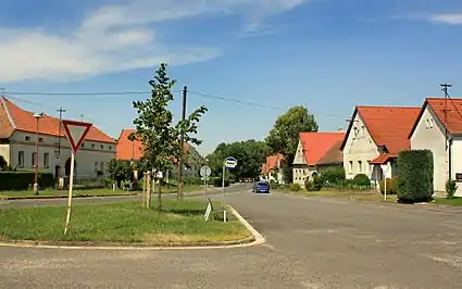 Morašice : centre du village.