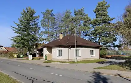 Arrêt de bus à Moravany.