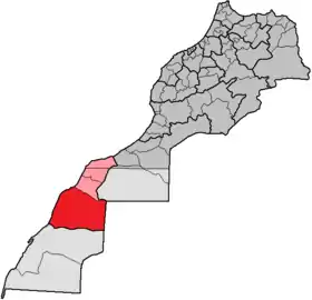 Localisation de Province de Boujdour