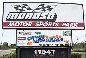 Pancarte du circuit pour l'édition 2003.