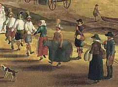 Morris dancers à Richmond, peinture anonyme de 1620