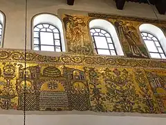 Une des mosaïques murales byzantines des VIIe – XIIe siècles, récemment restaurée.