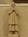 Statue de saint curé d'Ars.
