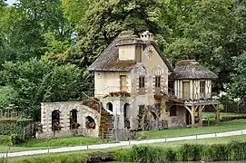 Le moulin vu de la maison de la Reine