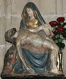 Moulins, église du Sacré-Cœur, pietà du XVe siècle.
