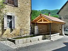 La fontaine de la Doye du XVIIIe siècle.