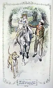 Pénible leçon d'équitation pour une fillette effayée