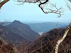 Le mont Kubote depuis le côté sud.