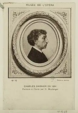 Charles Garnier par G. Boulanger en 1884.