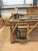 Détail de l'établi de Marcel Yerli