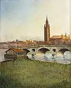 J. Fontes, Le Clocher de la Dalbade et le Pont-Neuf (1918).