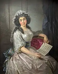 Marie Guignon dite Mademoiselle Lescot (vers 1790)  Musée du Vieux Toulouse