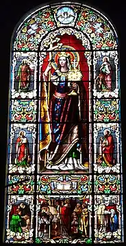 Chœur : Allégorie de l'Église (baie no 2)