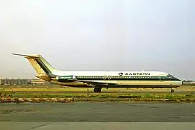 Un Douglas DC-9 d'Eastern Air Lines, similaire à celui impliqué dans l'accident.