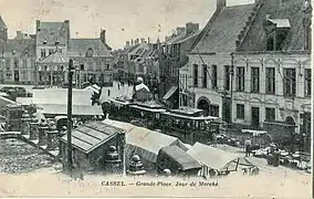 ... et un jour de marché, avec le tramway