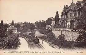 La gare au début du XXe siècle.