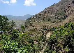 Kodari, dernier pont sur la rivière Bothsé-Kosi.