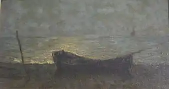 Notturno (Nocturne), huile sur panneau, collection privée.