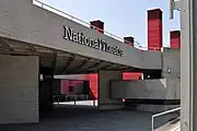 Signalétique du Royal National Theatre de Londres en 2016.