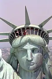 Réouverture de la statue en 1986