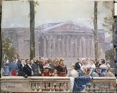 Napoléon III et l'Impératrice Eugénie.