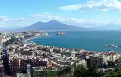 Le panorama classique de Naples, vu de la via Posillipo