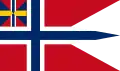 Drapeau d'État et pavillon de la Norvège au sein de l'Union(à partir de 1844).
