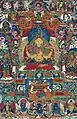 Thangka avec Prajnaparamita. Représentation népalaise de la fin du XVIIe siècle.