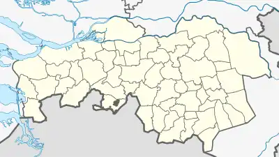 Carte du Brabant Septentrional (Pays-Bas)