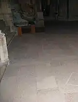 Le plan du baptistère.