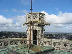 Le sommet de la tour.