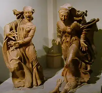 Détail de la Lamentation sur le Christ mort, Bologne, église Santa Maria della VitaÉglise Santa Maria della Vita.