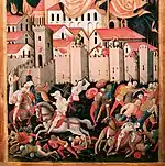 Détail du Retable de Nicola di Ulisse da Siena