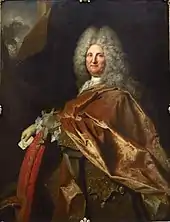Portrait d'hommePeut-être Jacques de Laage receveur des tailles, vers 1718par Nicolas de LargillierreMusée du Louvre