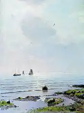 Lac Ladoga. Fin XIXes. Musée d'État du Kremlin de Rostov.