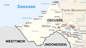 À gauche: L'île de Batek ou Fatu Sinai