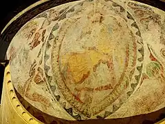 Absidiole sud : Le Christ en majesté dans une mandorle, entouré du tétramorphe