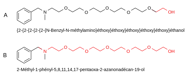 Exemple de nomenclature substitutive